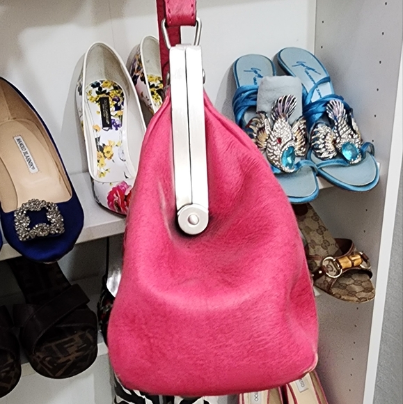 Rare Patricia Nash barbie pink top handle bag - Picture 9 of 16